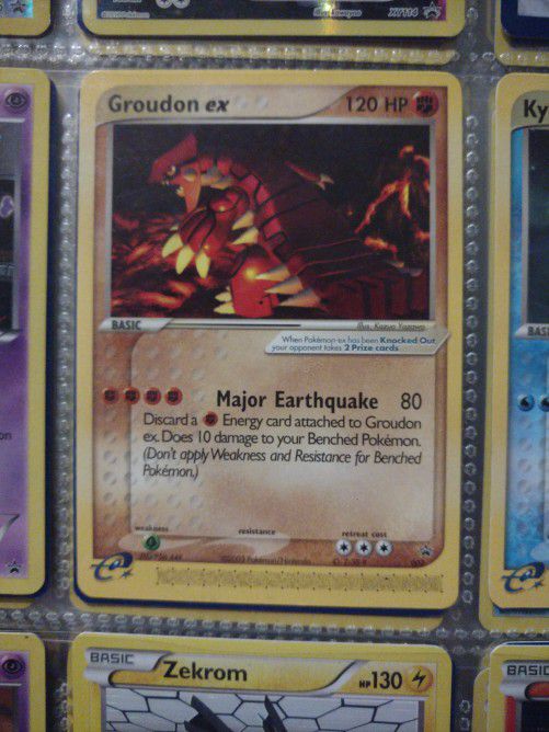 E Card Reader Rare Pokemon Cards Groudon EX An Kyogre EX