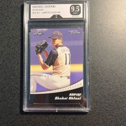 Shohei Ohtani 2018 Leaf Rookie Limited Edition- Graded 9.5