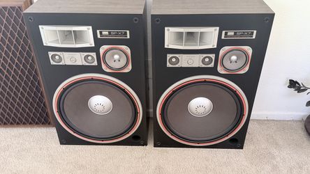 sansui sp-x7 floor standing speakers - 16" woofer - 200w (excellent cond)
