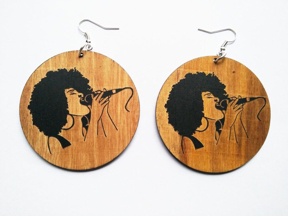 Gorgeous wood earrings