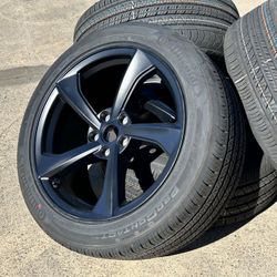 FREE INSTALL  4x 2025 Tesla Model Y Juniper Wheels Rims Crossflow 19X9.5J  CONTINENTAL TIRES