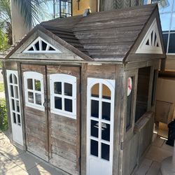 Outdoor Wood Cottage Play House 
