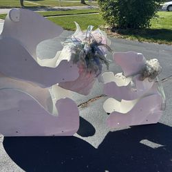 Mama And Baby Bear Wooden Yard Decor