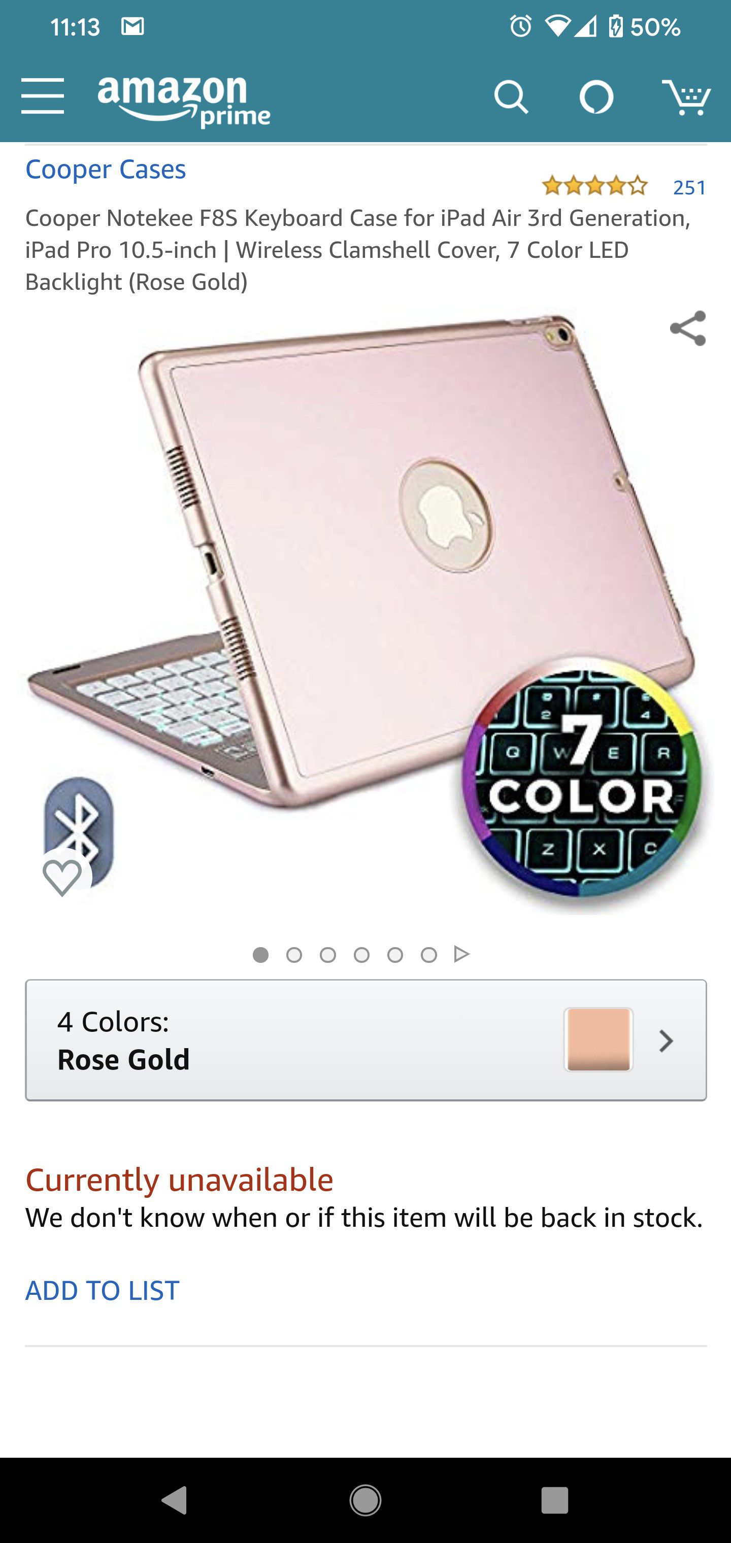 iPad 10.5" flip case