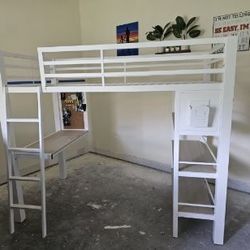 Twin Bunk Bed w/ Bunky Board and Mattress