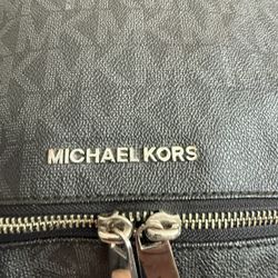 Michael Kors all Black Leather Backpack 