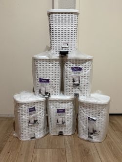 3 Gal Step-On Trash Can White