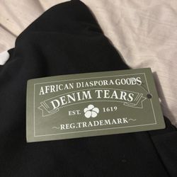 L Black Denim Hoodie 