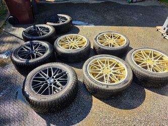 Two sets winter and summer 22 inch staggered and 19 inch