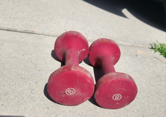 Marcy Colored Neoprene Dumbbells Set 8 lbs