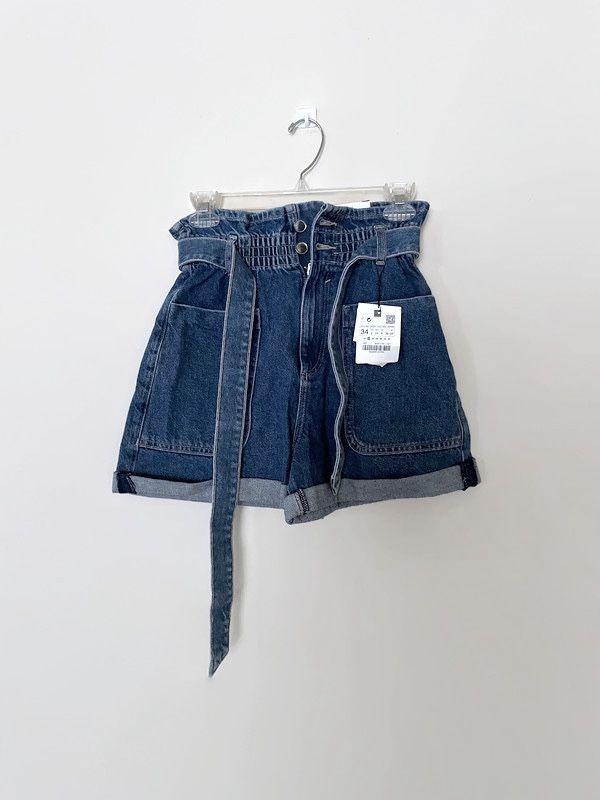 Denim four pack shorts from Zara