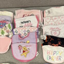 Baby Girl Bibs