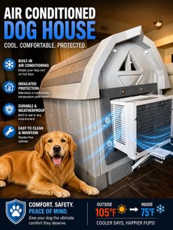 Luxury Air-Conditioned Dog House – WiFi Controlled | Built for Arizona Heat