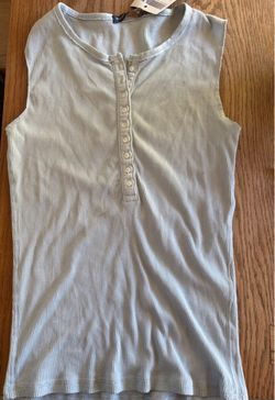 Brandy Melville Light Blue Sleeveless Top