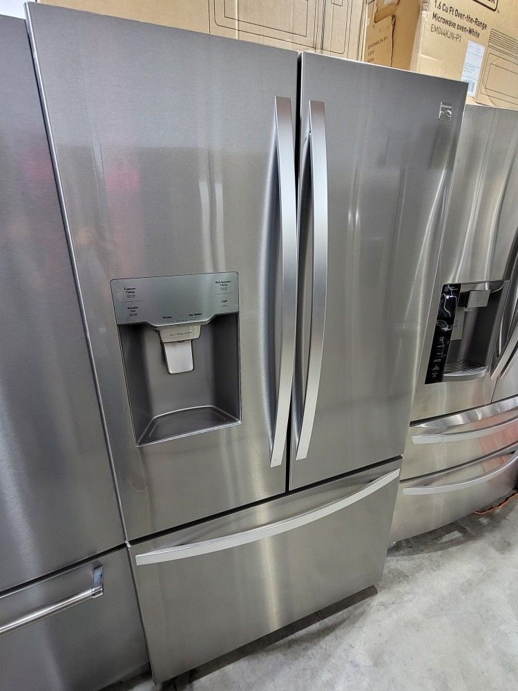 Kenmore 36" Wide Stainless Steel French Door Refrigerator With 🧊 💧 Dispenser