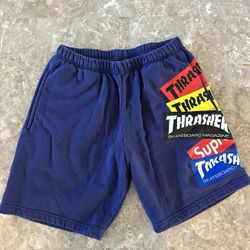 SUPREME THRASHER SWEAT-SHORTS SIZE MEDIUM 