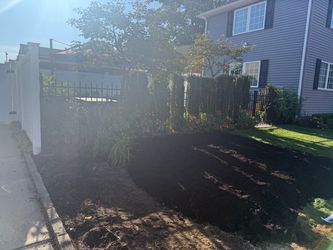 Black iron fence