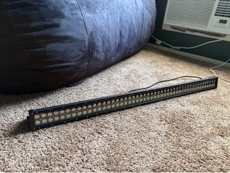 Raxiom 50-Inch Straight Dual Row LED Light Bar; Flood/Spot Combo Beam racks included