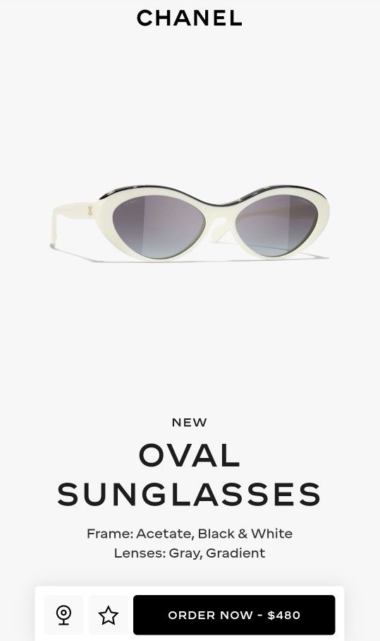 Chanel Oval Sunglasses 