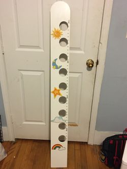 Growth chart picture frame