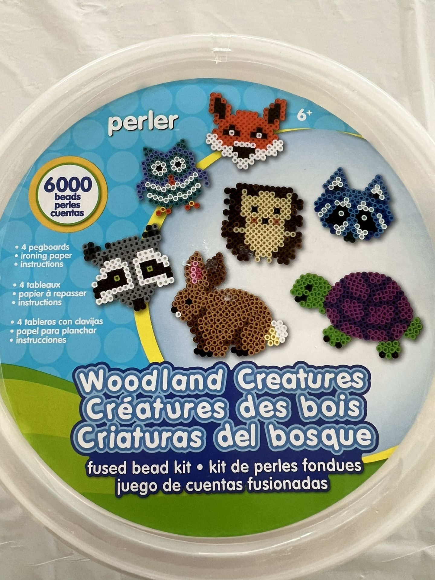 Perler Woodland Creatures Bead Kit & 4 Tweezers