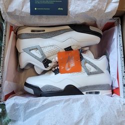 Brand new Jordan retro 4 white cement men size 9 - PRICE FIRM