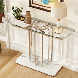 Modern Glass Console Table