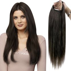 16” 5x8 U Part Hair Topper Wiglet In Brown