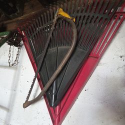 Leaf rakes or a saw for 10 bucks