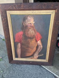 Framed painting