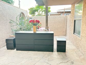 IKEA dresser + nightstands set