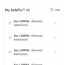 I prevail ticket (four tickets for tonight!)