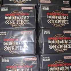 Wings of the Captain Double Pack DP-03 One Piece English New Sealed Lot Of 8