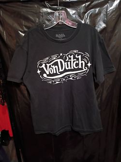 Von Dutch High Density Black T-shirt.  Size Medium.