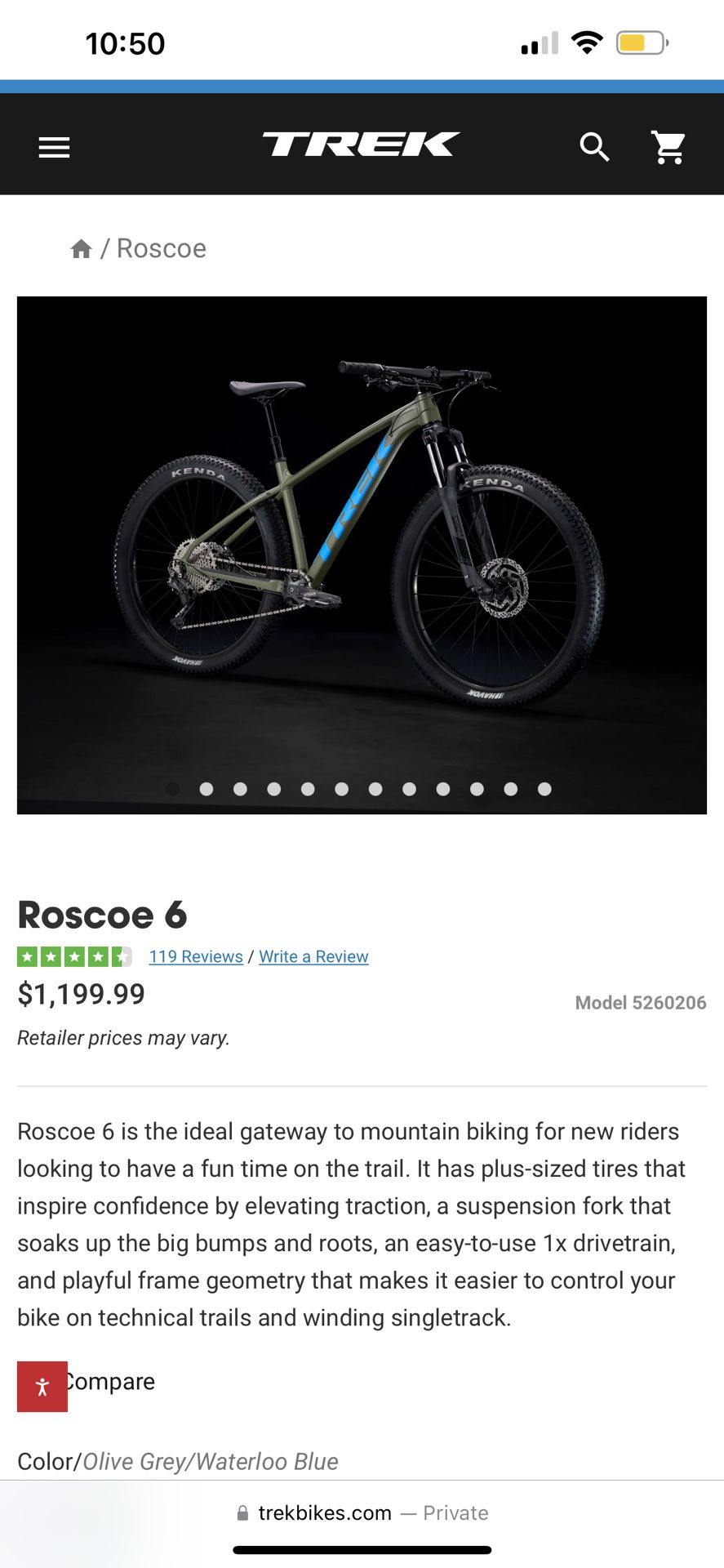 Trek Roscoe 6 Mountain Bike