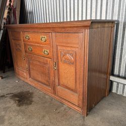 Antique Oak Hutch Brought From London