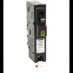 Square D Homeline 20 Amp Single-Pole Plug-On Neutral Dual Function (CAFCI and GFCI) Circuit Breaker
