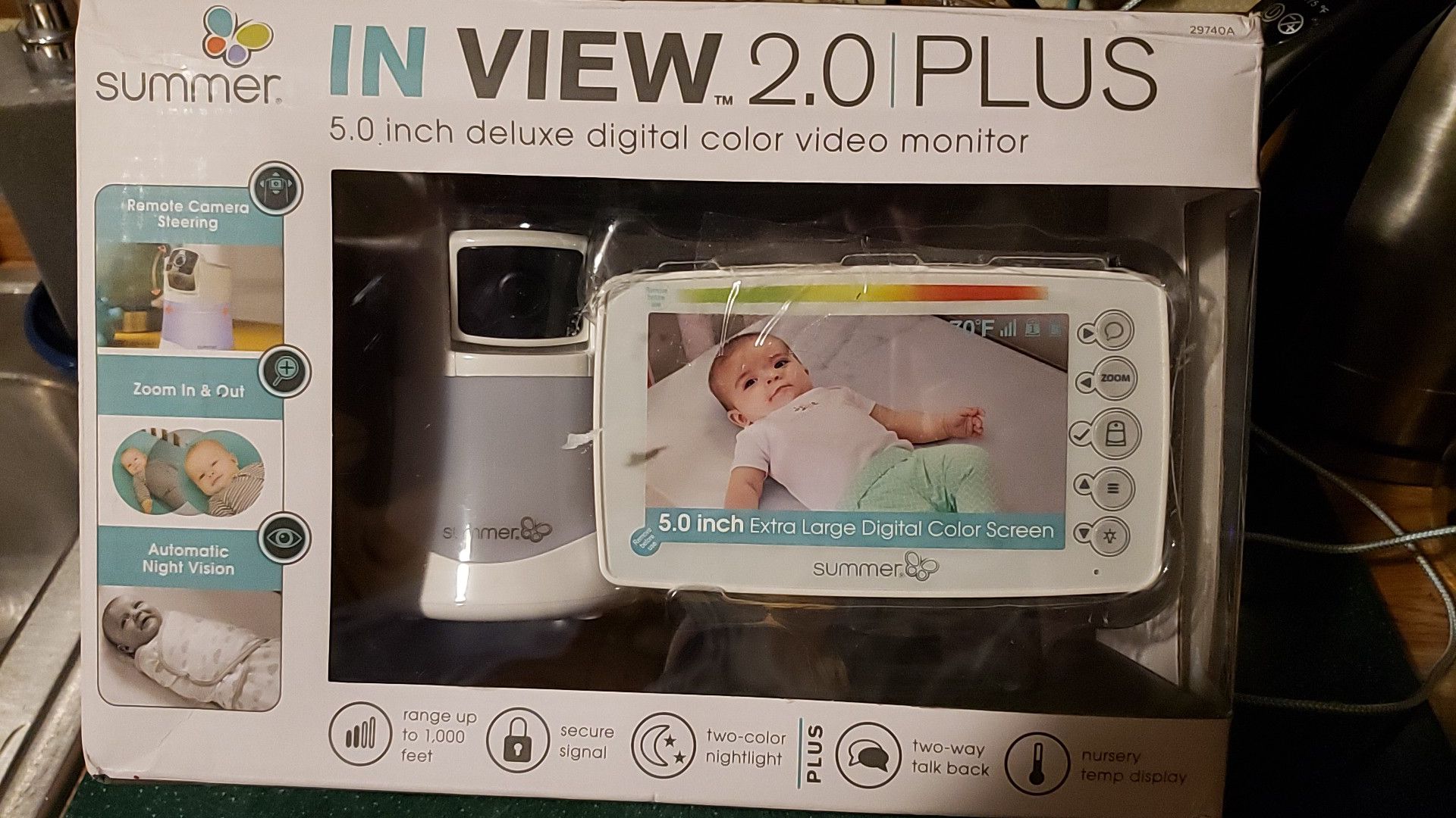 SUMMER INFANT IN VIEW 2.0 PLUS COLOR VIDEO MONITOR