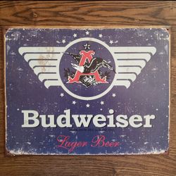 Budwiser Tin SIGN
