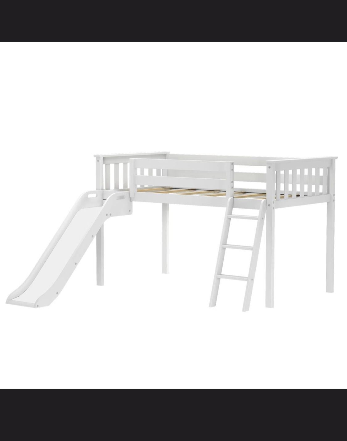 Jr. Twin Loft Bed W/Slide