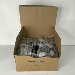 *NEW* Open Box - Volisun Solar 12pc Post Cap Light Ourdoor post Lights 