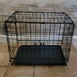 Brand New In Box Small Dog Crate & Tray 18"x12"x14 Foldable Cat Cage Pet Kennel Animal Carrier 