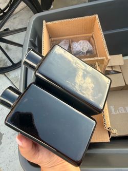 Mini black vases