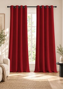 96 inch blackout curtain set