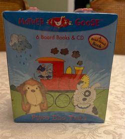 Mother Goose "Puppy Dog Tails" 6 Board Books and CD