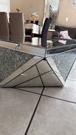 Mirrored coffee table