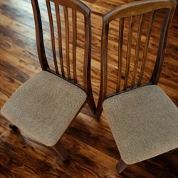 Vintage Mid-Century Style Dining Chairs - Set of 2