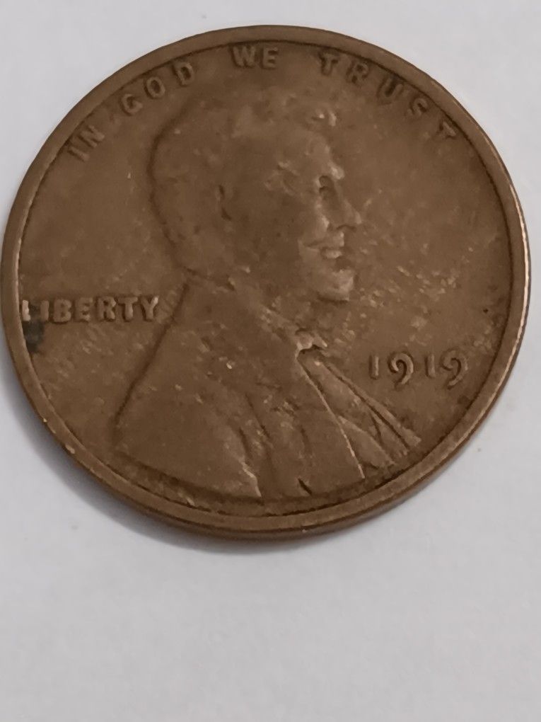 This Is A Very Great (1919)No Mint Mark Lincoln Bicentennial Wheat Penny Collectors Collectable