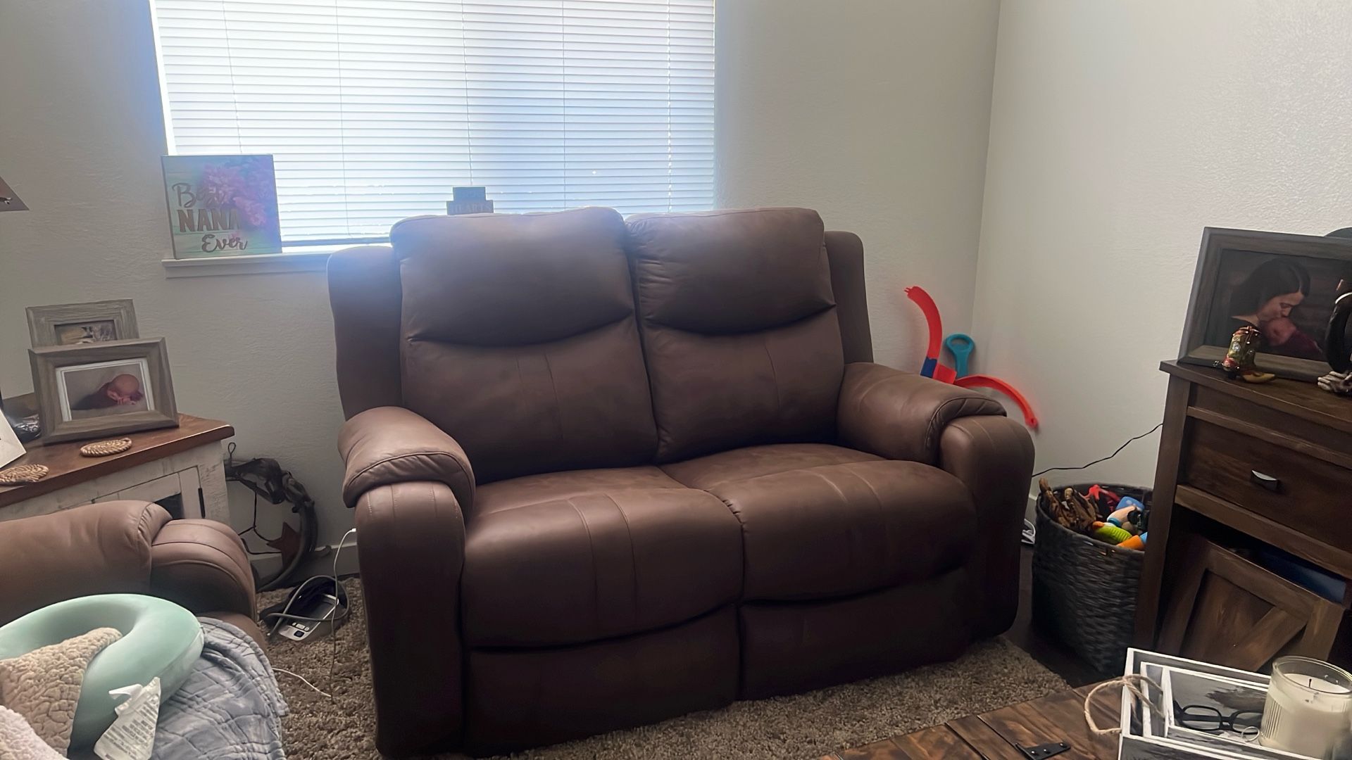 New Reclining And Adjustable Head Couch /loveseat