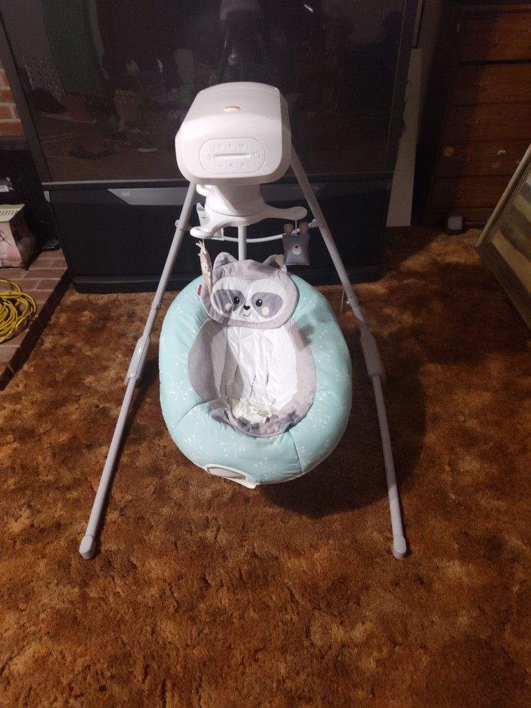 Fisher Price Baby Raccoon Swing